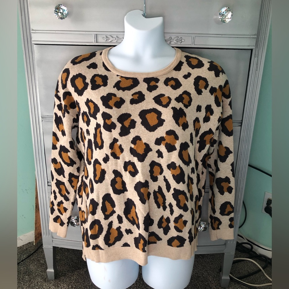Animal print sweater